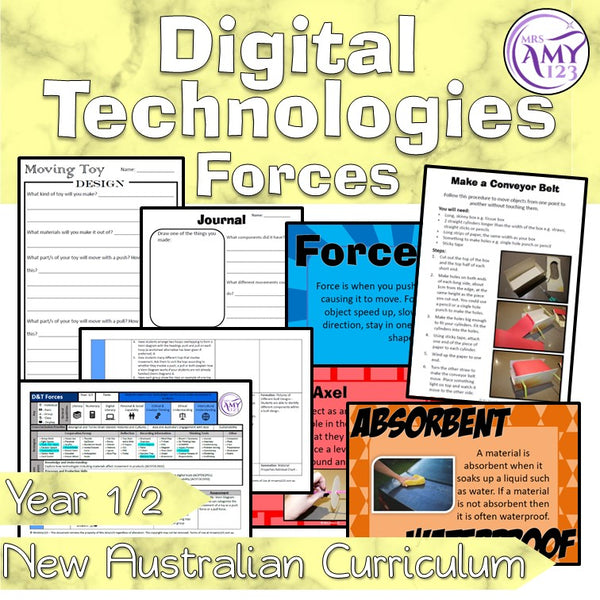 Australian Curriculum Year 1 & 2 Design & Technology Forces Unit