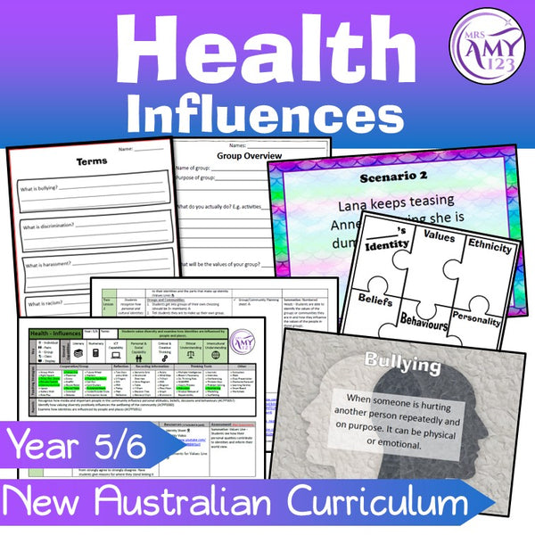 Australian Curriculum Year 5/6 Influences Health Unit