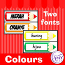 Indonesian Display Pack - Numbers, Colours & Calendar