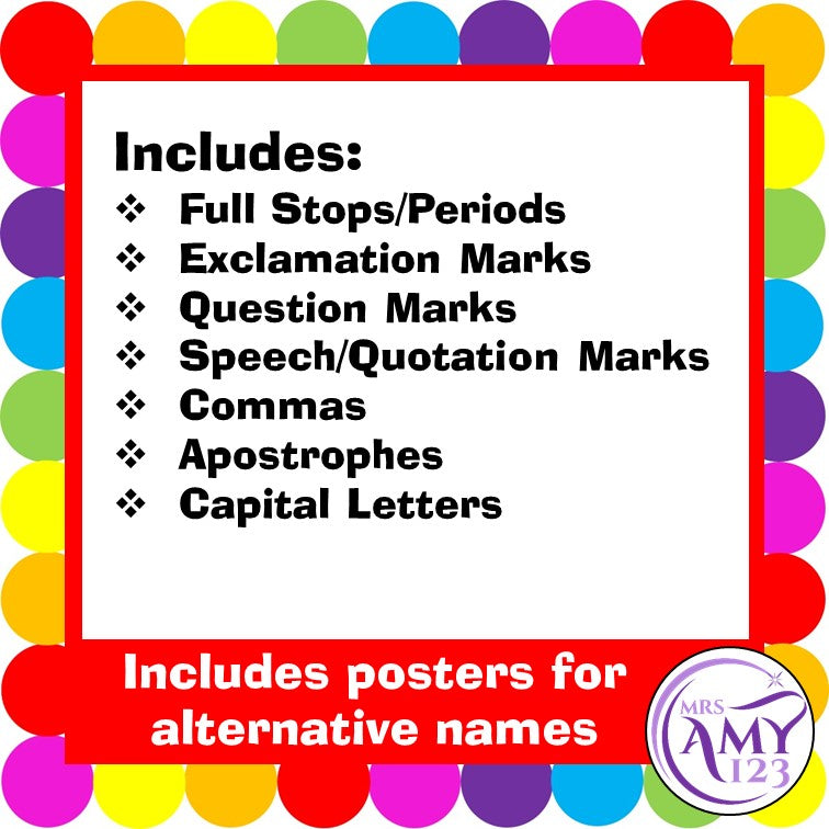 Punctuation Posters