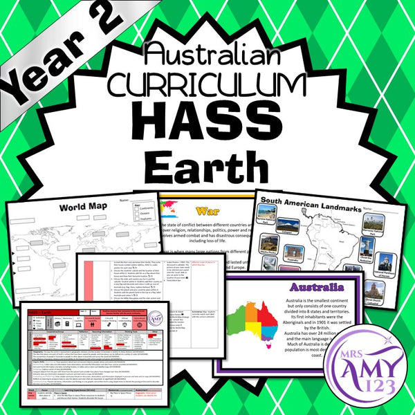 Australian Curriculum Year 2 HASS Geography Earth Unit