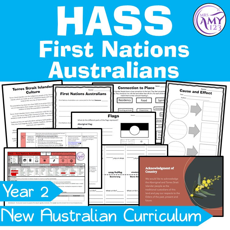 Year 2 HASS Australian Curriculum First Nations Australians Unit