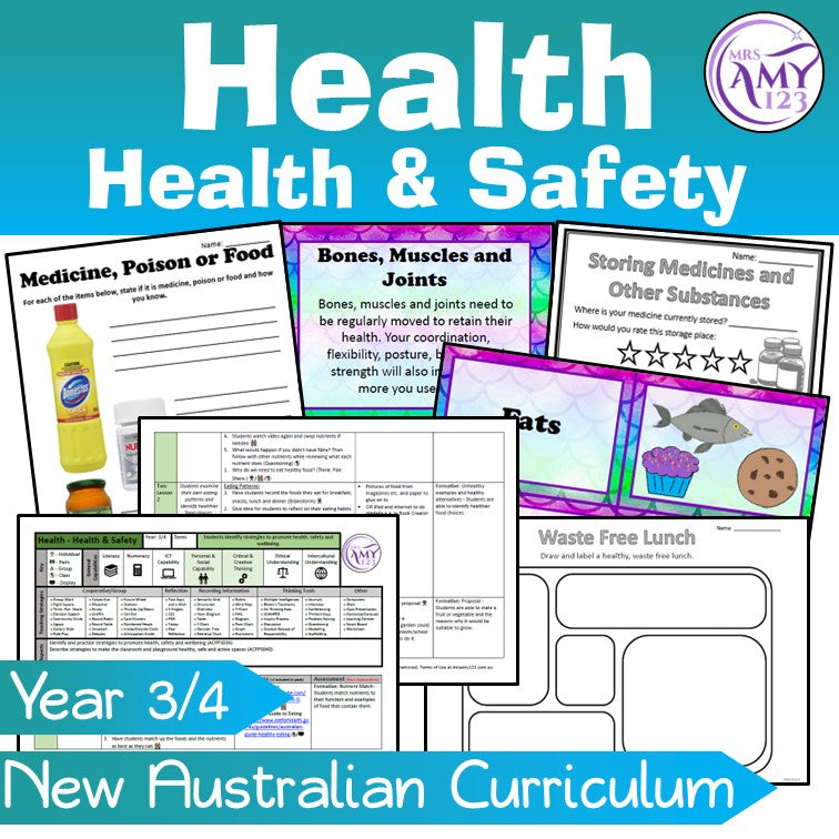 Australian Curriculum Year 3/4 Health & Safety Health Unit