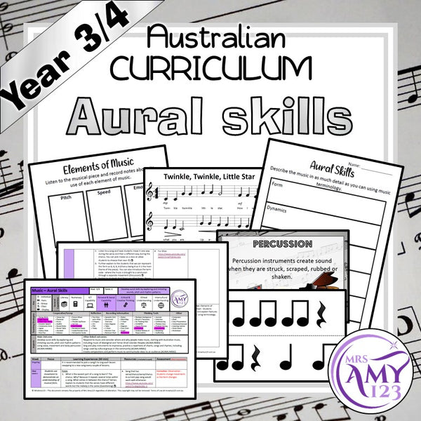 Australian Curriculum Year 3/4 Aural Skills Music Unit