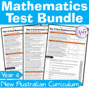 Year 4 Maths - Mathematics Test Bundle - Australian Curriculum