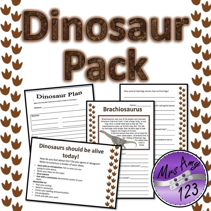 Dinosaur Comprehension Texts and Activities