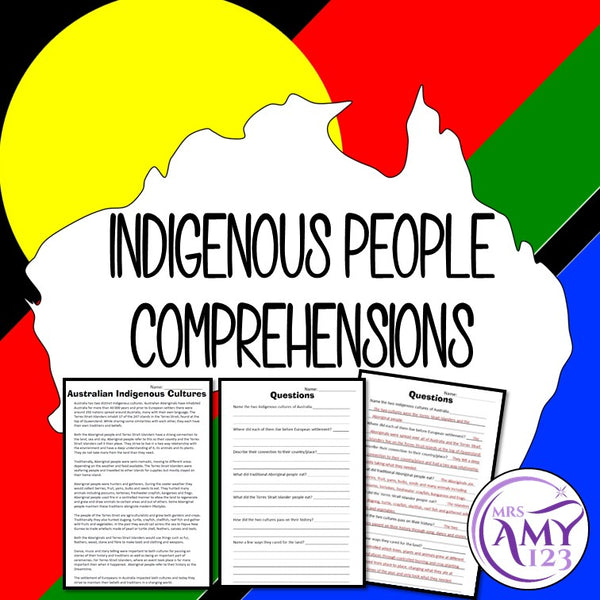 Indigenous Peoples Comprehension- Great for NAIDOC Week