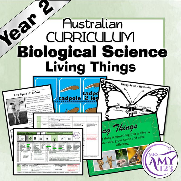 Australian Curriculum Year 2 Biological Science Living Things Unit