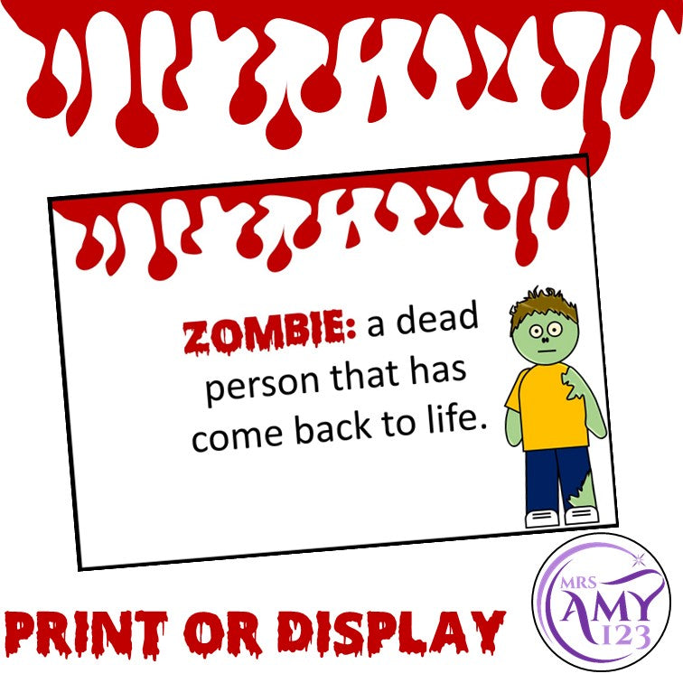 Zombie Writing Prompts- Perfect for Halloween!