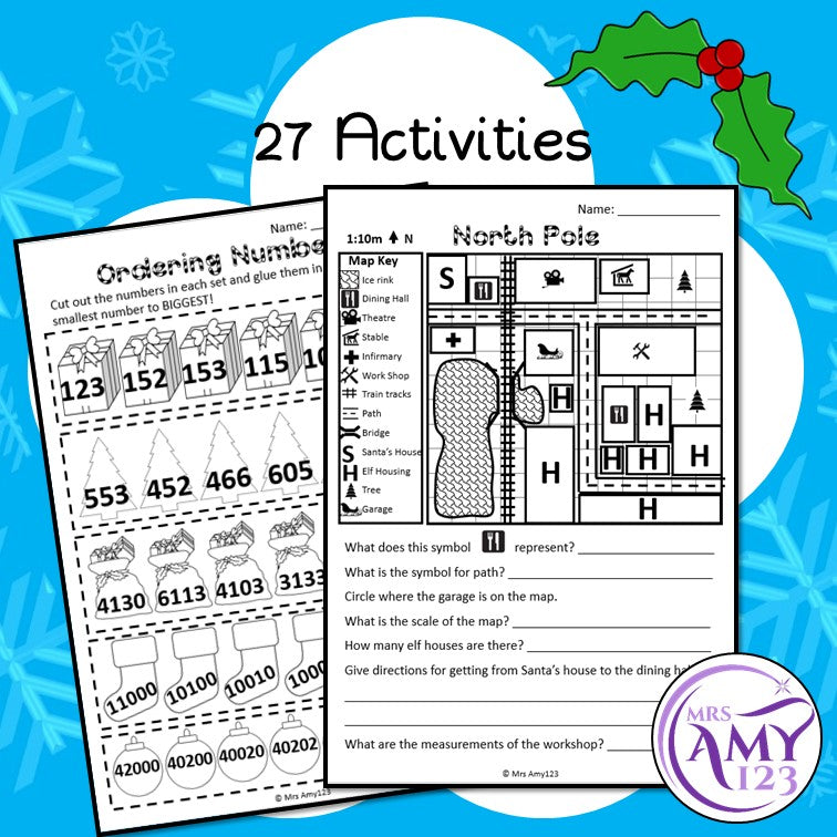 Year 4 Christmas Maths Revision - Australian Curriculum Aligned