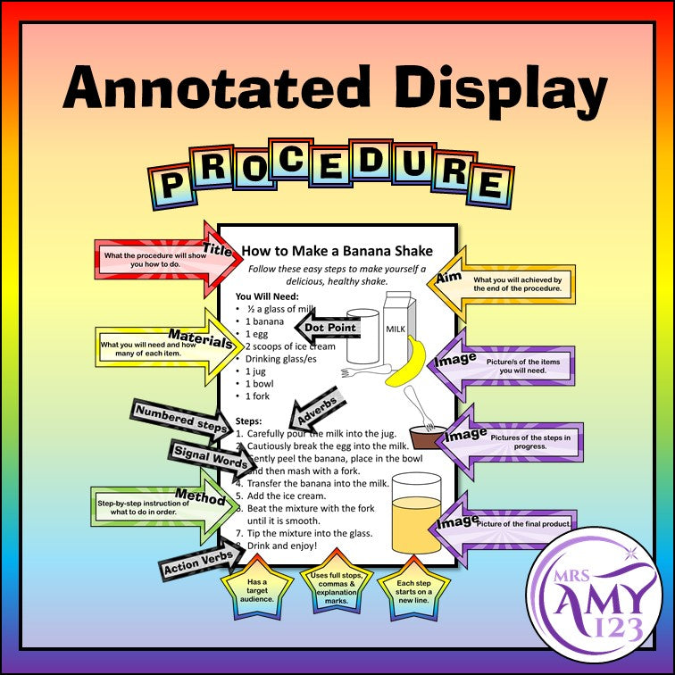 Procedure Writing Features - Display or Activity