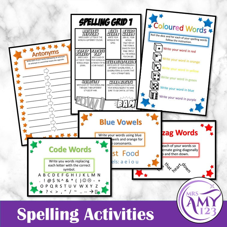 Complete Spelling Program-Lists, activities, grids, and more!