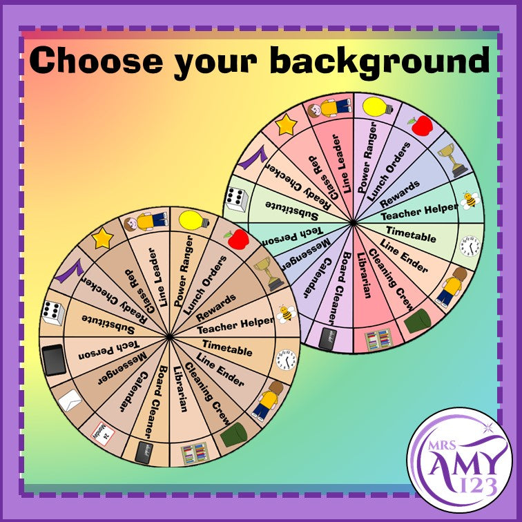 Job Wheel Chart Job Chart Wheel