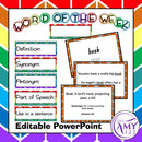 Year Long Vocabulary Bundle - Word Lists, Flash Cards & Activities
