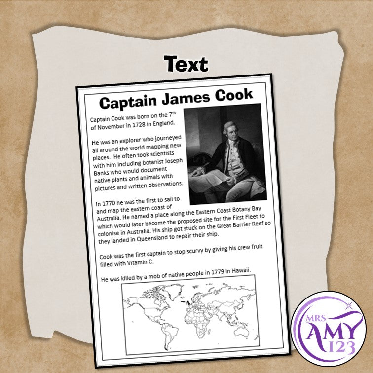 Captain James Cook Comprehension