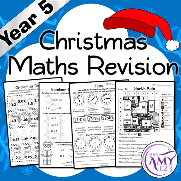 Year 5 Christmas Maths Revision - Australian Curriculum Aligned