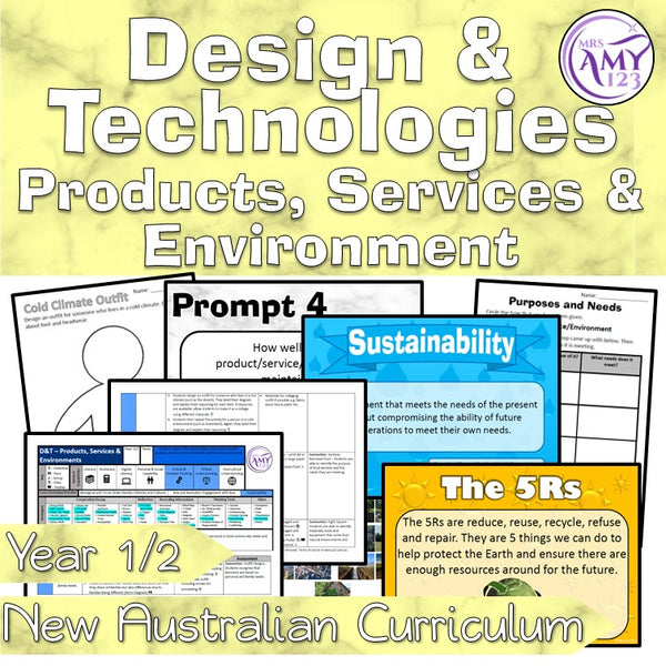 Year 1 & 2 Design & Technologies Products, Services & Environment Unit