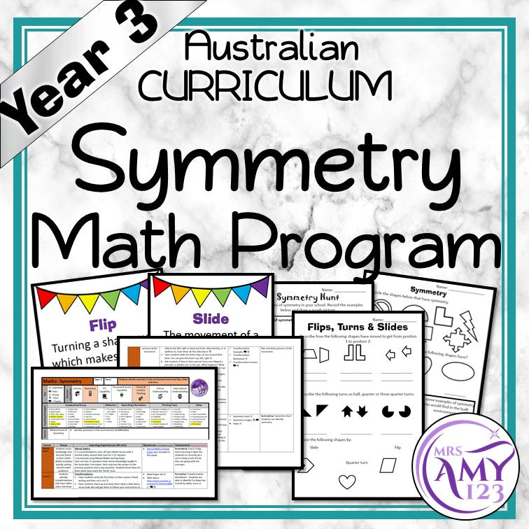 Year 3 Maths - Symmetry Program - Australian Curriculum