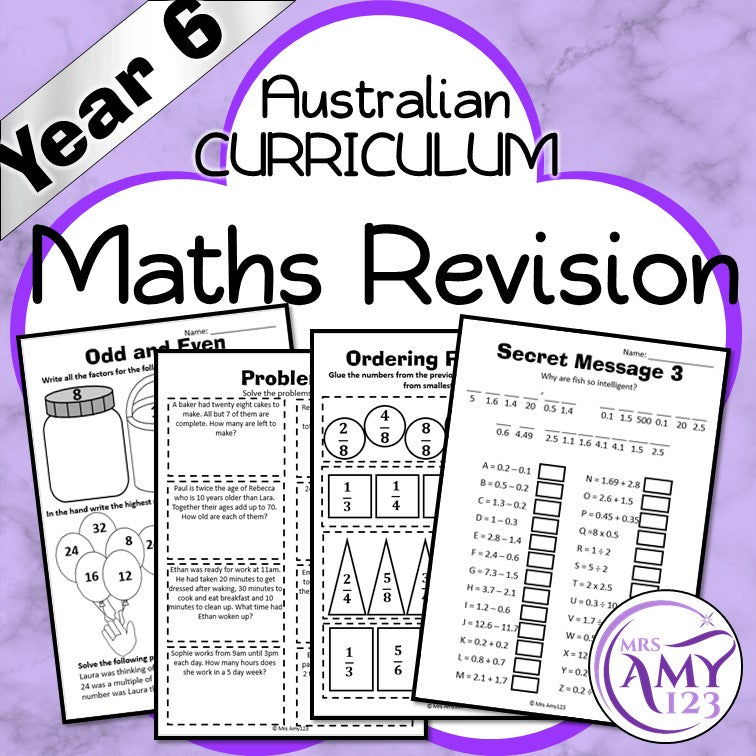Year 6 Maths Revision - Australian Curriculum Aligned