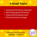 Christmas Graphing Activities - Whole Class Graphs, Worksheets & Questions