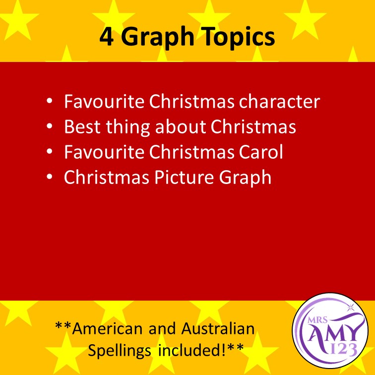 Christmas Graphing Activities - Whole Class Graphs, Worksheets & Questions
