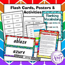 Colour/Colors Vocabulary Pack - Word Lists, Flash Cards & Activities