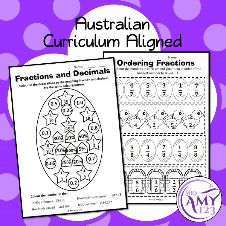 Year 6 Easter Maths - Australian Curriculum Aligned