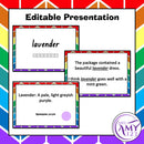Colour/Colors Vocabulary Pack - Word Lists, Flash Cards & Activities