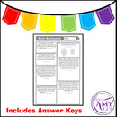 Write a Number Sentence - Problem Solving PowerPoint, Task Cards and Worksheet