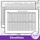 High Frequency Words Pack - Flash Cards, Checklists and More!