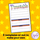 Daily Visual Timetable - For Student Desk or Class Display