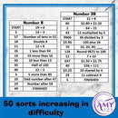 Mental Math Sorting Strips - Middle - Cut & Paste