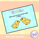 Easter Spelling Activities