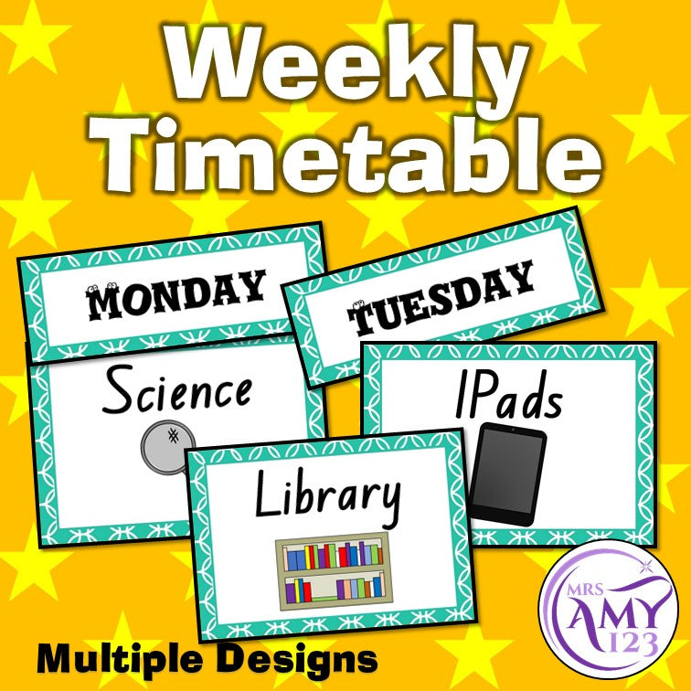 Weekly Timetable Display