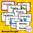 Weekly Timetable Display