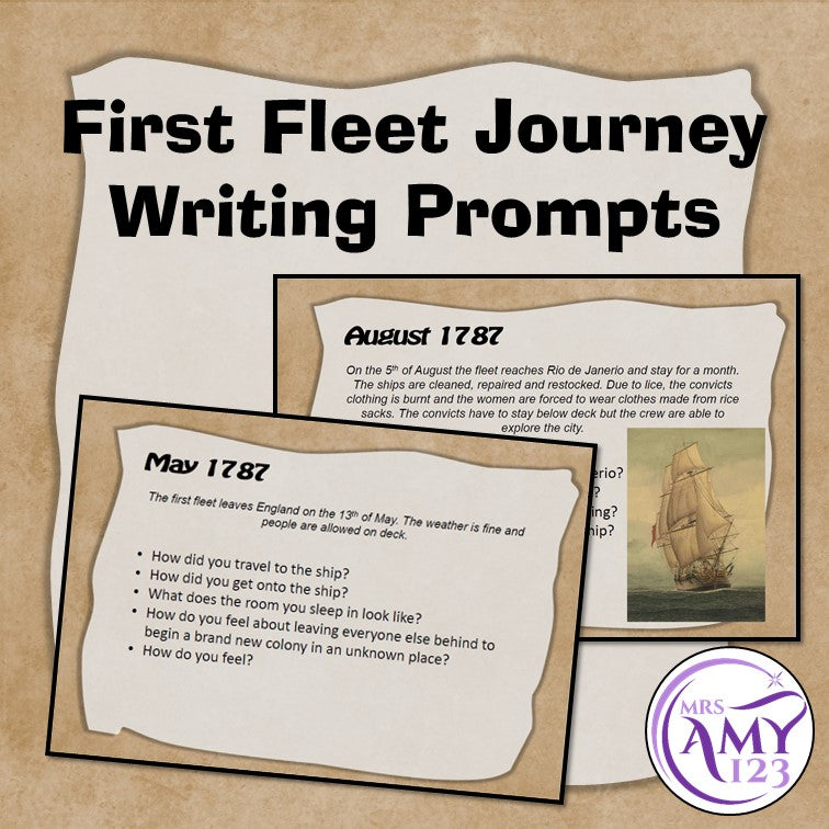 First Fleet Journey Writing Prompts