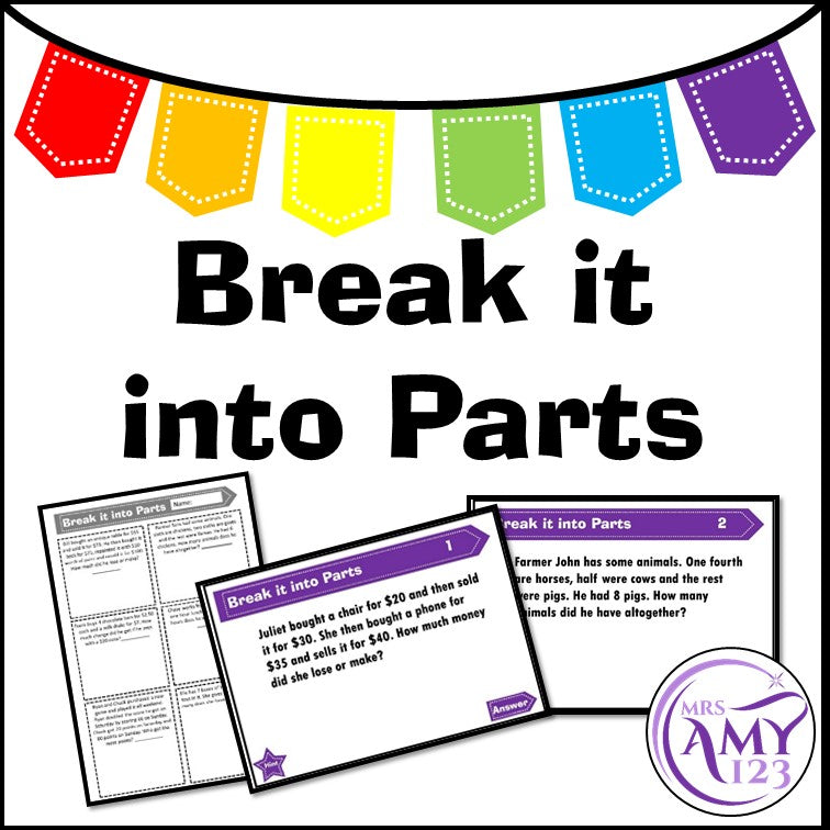 MultiStep (Break it into Parts) Problem Solving