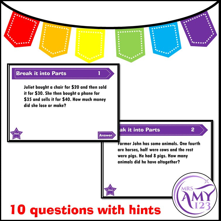 Multi-Step (Break it into Parts)- Problem Solving