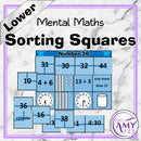 Mental Math Sorting Squares- Lower