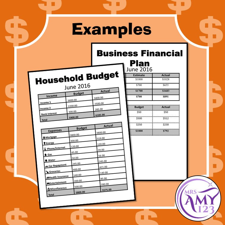 Financial Planning Features Activity or Display