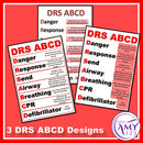 First Aid Posters - Steps and DRS ABCD