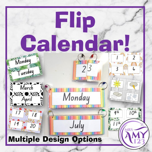 No Fuss Class Flip Calendar