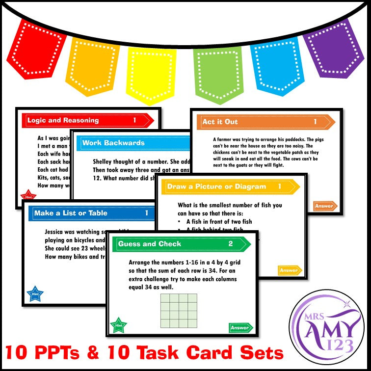 Problem Solving Task Card Bundle