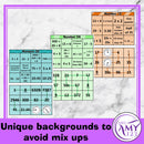 Mental Math Sorting Squares - Middle