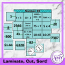 Mental Math Sorting Squares - Middle