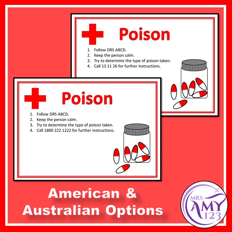 First Aid Posters - Steps and DRS ABCD