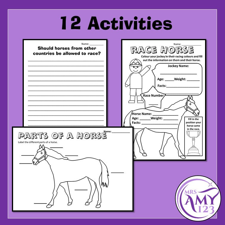 Horse Racing Activities- Perfect for Melbourne Cup