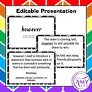 Other Parts of Speech Vocab - Conjunctions, Prepositions, Interjections & Pronouns