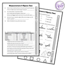 Year 6 Maths - Measurement & Geometry Test Pack - Australian Curriculum