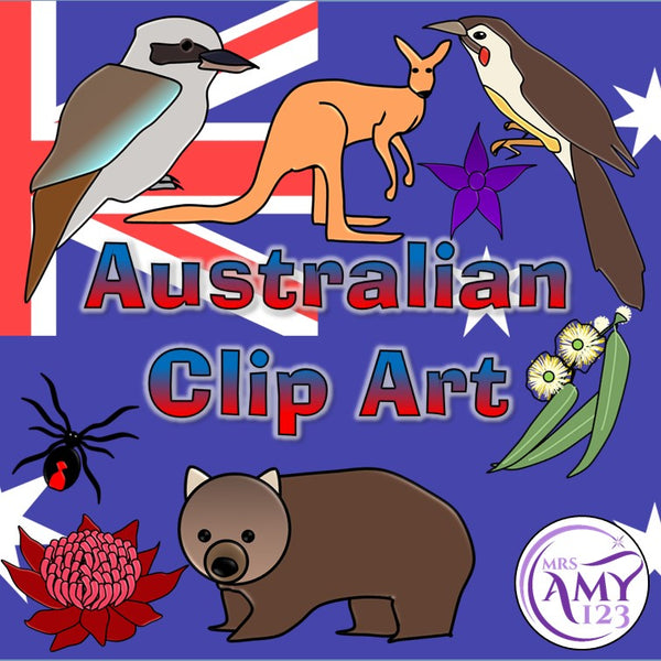 Australian Clip Art – Animals, Birds, and Flowers